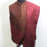 MAROON FESTIVE SCARF