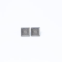 CHARCOAL DIAMOND ILLUSION CUFFLINKS