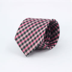 PINK CHECKERED TIE