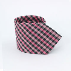 PINK CHECKERED TIE