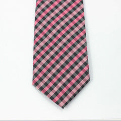 PINK CHECKERED TIE