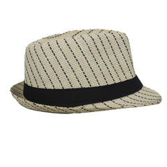 SUMMER BREEZE CREAM WEAVED FEDORA HAT