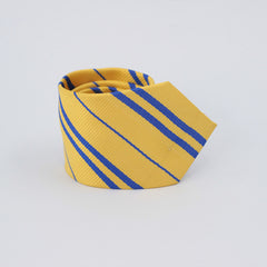 YELLOW & BLUE STRIPED TIE