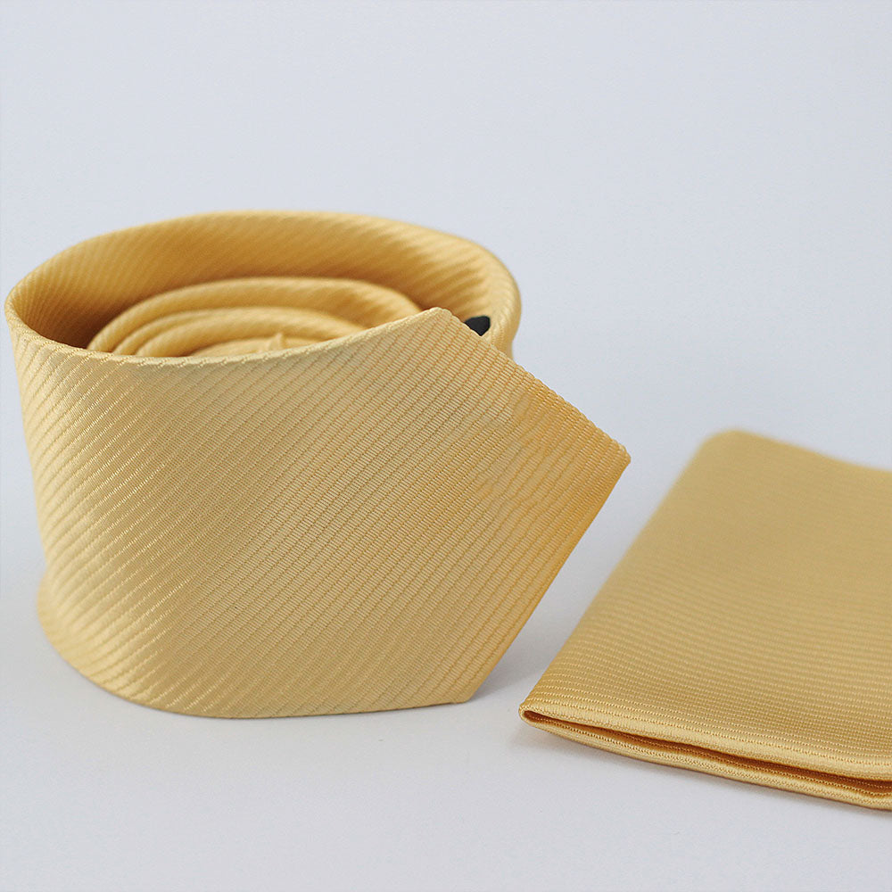 GOLD STRIPED FESTIVE TIE SET