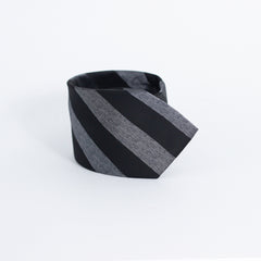 THE GREY & BLACK AWNING STRIPED TIE