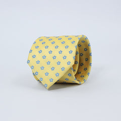 CORN YELLOW FLORAL DOTS TIE