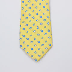 CORN YELLOW FLORAL DOTS TIE