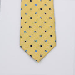 PASTEL YELLOW FLOWER DOTS TIE