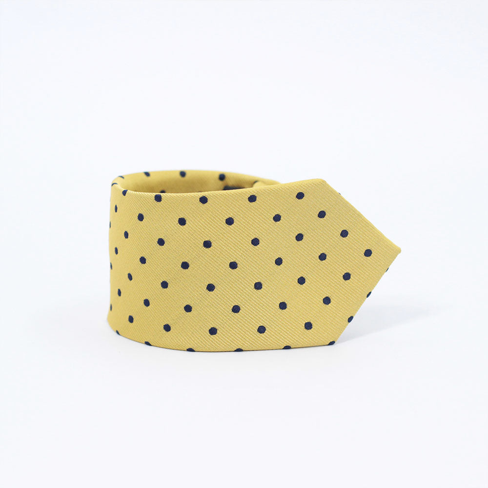 ROYAL YELLOW POLKA TIE