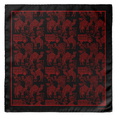 Midnight Caravan — Dual-Sided Cravat & Pocket Squares Set