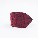 MAROON & BLACK PAISLEY FESTIVE TIE