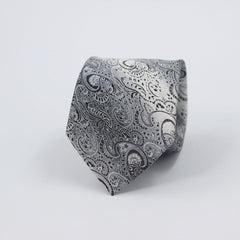 MONOCHROME PAISLEY FESTIVE TIE