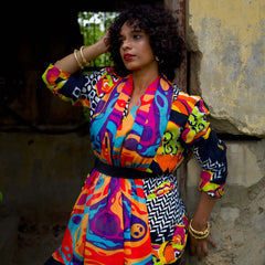 PSYCHEDELIC SPECTRUM SILKEN WRAP