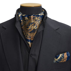 Mythos et Cosmos Dual-Sided Cravat and Pocket Squares Set
