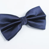 MIDNIGHT BLUE TEXTURED BOW TIE