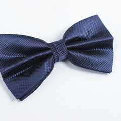 MIDNIGHT BLUE TEXTURED BOW TIE