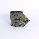 GOLD & BLACK PAISLEY FESTIVE TIE