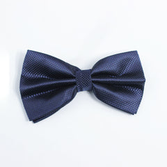 MIDNIGHT BLUE TEXTURED BOW TIE