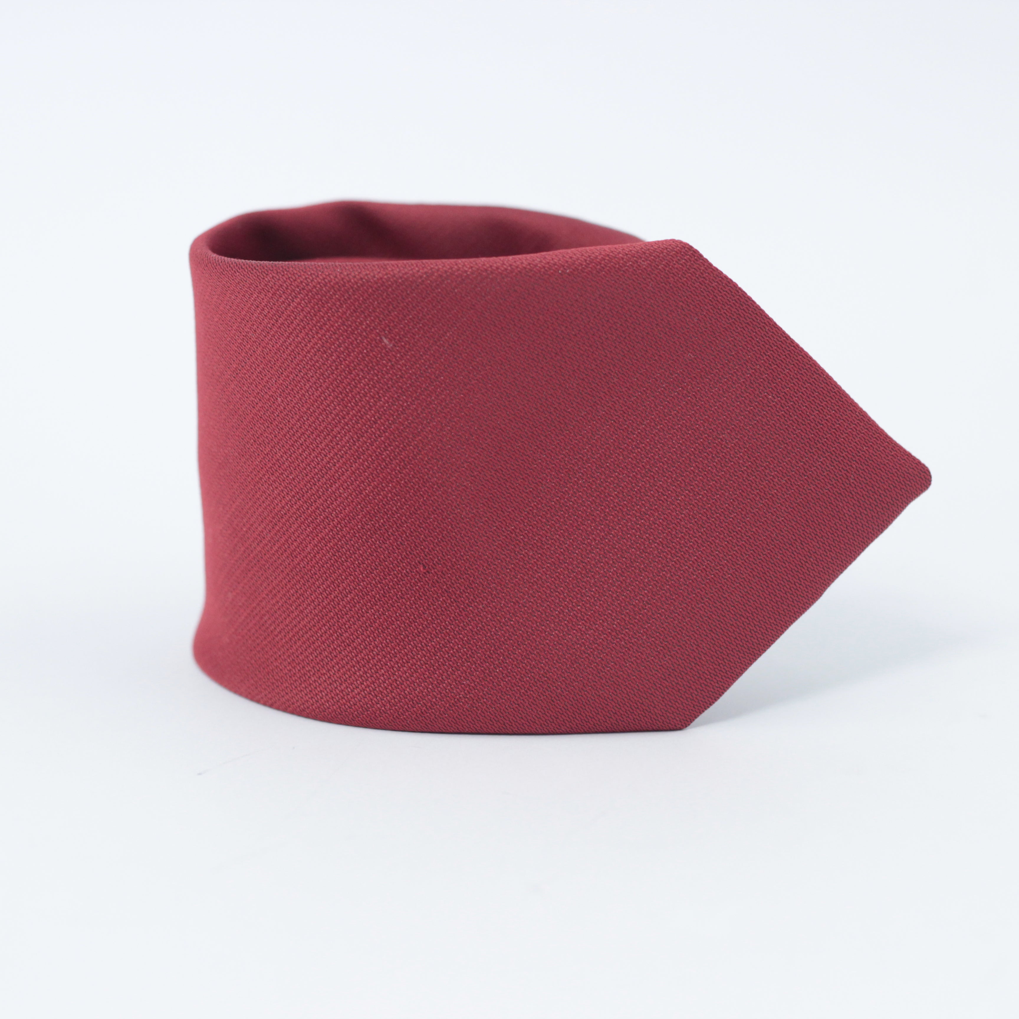 SOLID MAROON WOVEN TIE