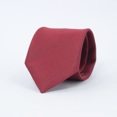 SOLID MAROON WOVEN TIE