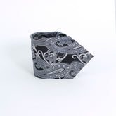 CHARCOAL PAISLEY FESTIVE TIE