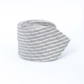 DIAMOND DOTS-BLACK AND SILVER PRO NECKTIE