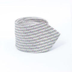 DIAMOND DOTS-BLACK AND SILVER PRO NECKTIE