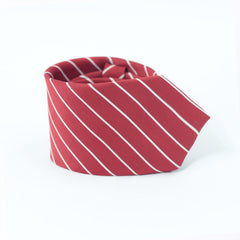 RED & WHITE STRIPED NECKTIE