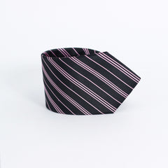 THE BLACK & PINK PIN STRIPED TIE