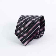 THE BLACK & PINK PIN STRIPED TIE