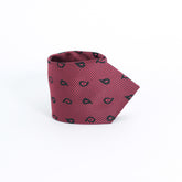 MAROON MINI PAISLEY TIE