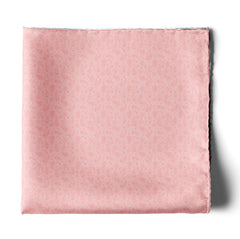 THE FESTIVE PINK SILK POCKET SQUARE