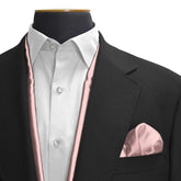 THE FESTIVE PINK SILK SCARF & POCKET SQUARE SET