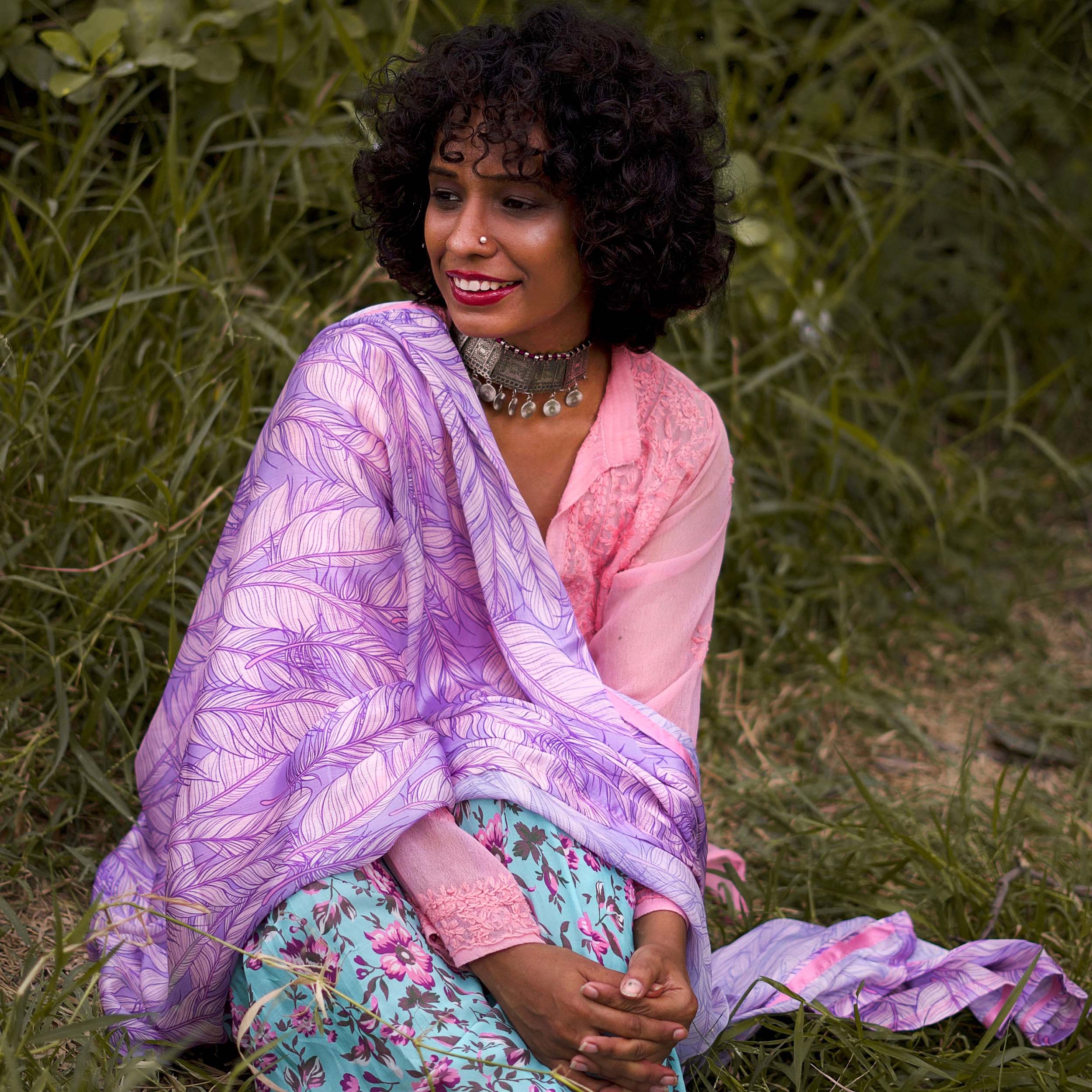 LAVENDER BLUSH SILKEN WRAP