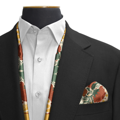 Fleur Viva Dual-Sided Scarf and Pocket Squares Set