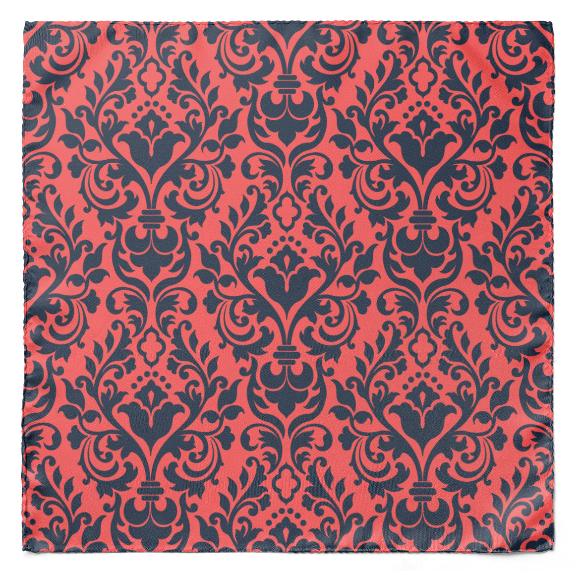 PATRÓN DE DAMASCO ANTIGUO SILK POCKET SQUARE