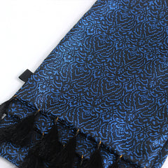 ROYAL BLUE FESTIVE SCARF