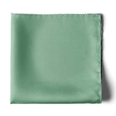 THE SOLID SAGE GREEN SILK POCKET SQUARE