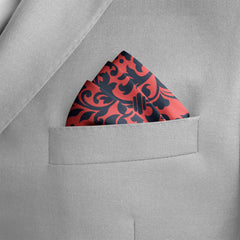 PATRÓN DE DAMASCO ANTIGUO SILK POCKET SQUARE