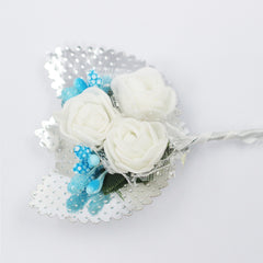 THE WHITE AND BLUE BOUTONNIERE