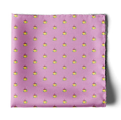 THE PINK TEA PARTY SILK POCKET SQUARE
