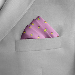 THE PINK TEA PARTY SILK POCKET SQUARE