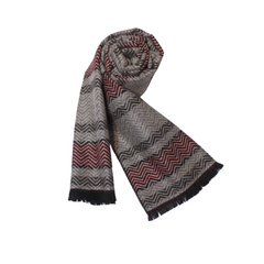 WAVE CREST WOOL SCARF