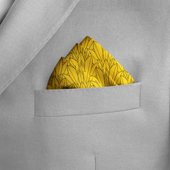 SUNNY FOLIAGE SILK POCKET SQUARE