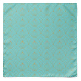 AQUA BOTANICAL BLISS SILK POCKET SQUARE