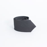 CHARCOAL GREY TEXTUTED TIE