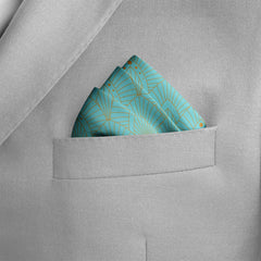 AQUA BOTANICAL BLISS SILK POCKET SQUARE4