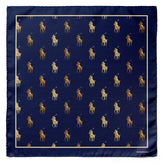 THE BLUE POLO STANDARD SILK POCKET SQUARE