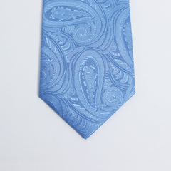 ICE BLUE PAISLEY FESTIVE TIE