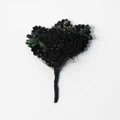 THE BLACK BOUQUET BOUTONNIERE